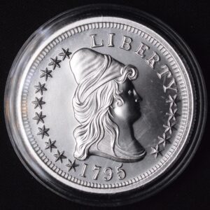 1795 LIBERTY - DRAPED BUST $10 13 LEAVES TRIBUTE - SILVER 1 OZ 999