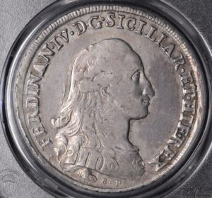 1786 Italian States Naples & Sicily 120 Grana PCGS VF35 Italy, Perfectly Graded Beautiful Time!