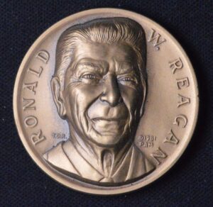 Ronald Reagan Medallic Art Company High Relief Commemorative Medal! Copper.