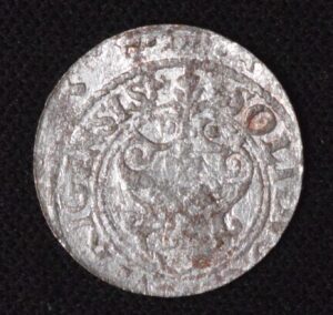 One 16th-17th Century Silver Schilling of Riga (Poland / Lithuania)