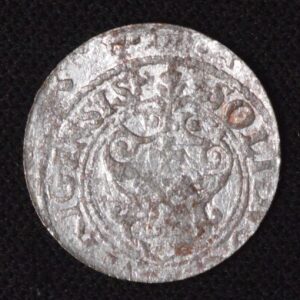 One 16th-17th Century Silver Schilling of Riga (Poland / Lithuania)