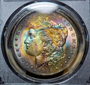 1904-O New Orleans Morgan Silver Dollar MONSTER End Roll Toner PCGS MS63!