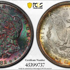 1882-S Morgan Dollar PCGS MS65 MONSTER BLUEBERRY MEGA TONED