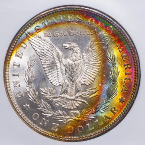 1887-P Morgan Dollar NGC MS63* STAR Battle Creek Collection MONSTER REVERSE TONER!!