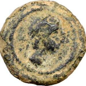 SPAIN. Castulo. Ca. 150-100 BC. AE (17mm, 4.39 gm, 7h). NGC Fine 5/5 - 2/5
