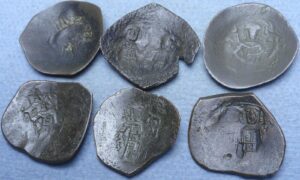 1 of 7 Byzantine Bronze Cup Coins