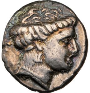 Greek: EUBOEA. Chalcis. Ca. 338-271 BC. AR drachm (16mm, 3.66 gm, 11h). NGC VF 4/5 - 4/5