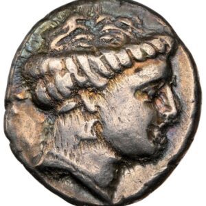 Greek: EUBOEA. Chalcis. Ca. 338-271 BC. AR drachm (16mm, 3.66 gm, 11h). NGC VF 4/5 - 4/5