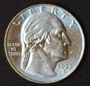 2022-D Gorgeously Toned Washington Quarter!