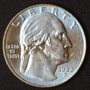 2022-D Gorgeously Toned Washington Quarter!