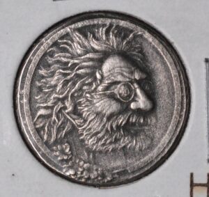 Jerry Garcia of the Grateful Dead Silver Hobo Nickel Custom Made