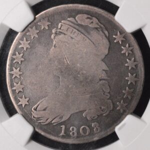 1808/7 Capped Bust Half NGC G6 Very Nice Circulated Coin