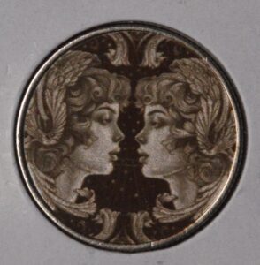 Two Gorgeous Women on a Washington Quarter Hobo Art