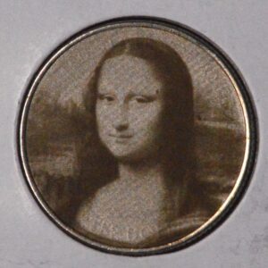 Mona Lisa Painting on a Hobo Washington Quarter