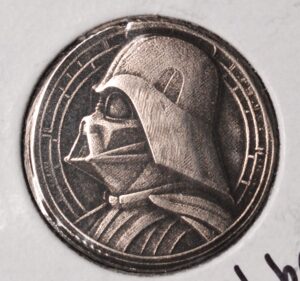 Darth Vader Carved Hobo Silver Nickel - "Luke, I am YOUR Father"!