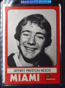 Jeff Bezos Rookie Card G.A.S. #7 NTWRK GAS Employee of Month In Hand Mint