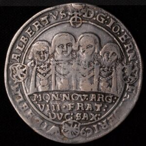 1609 Saxe Weimar German States Silver Thaler VF Beautiful Original Coin