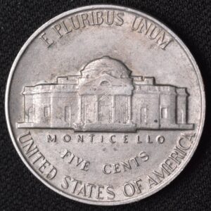 1963 Jefferson Nickel Mint Error Double Die Reverse