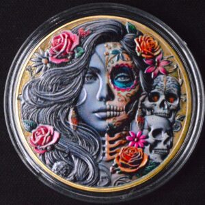 Tattoo Chick on Plated Gold Round!!