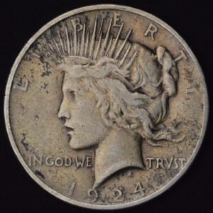 1924 Dark Shaded Peace Dollar Beautiful Circulated Look Toning!
