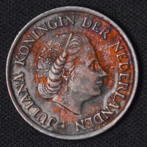 1952 NETHERLANDS COIN GORGEOUS REDS!
