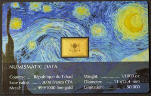 Gold Bar DaVinci Art 24k .999 Pure!