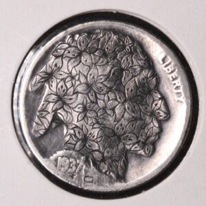 The Leaf Blower Man Hobo Nickel Italian Art Real Buffalo Nickel!