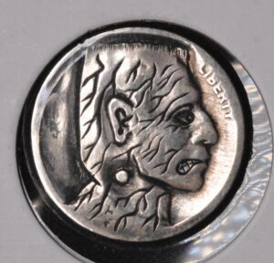 Frank the Hobo Nickel - Hand Carved!