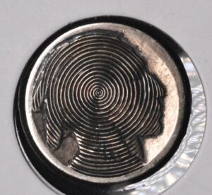 WHOAA!! Dizzy yet!! Hobo Nickel Very Unique Spiral!
