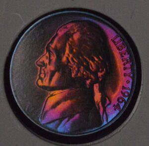 Another Radically Toned 1964 Jefferson Proof Nickel