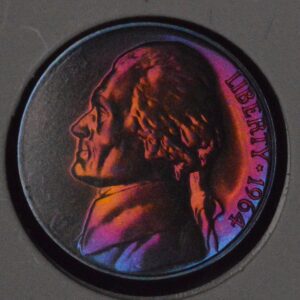 Another Radically Toned 1964 Jefferson Proof Nickel