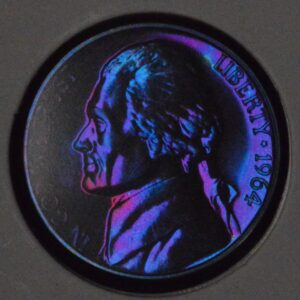 MONSTER TONED 1964 Proof Jefferson Nickel