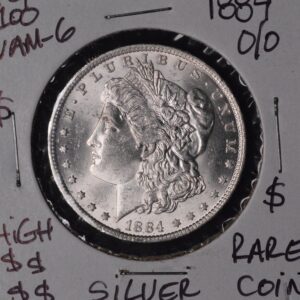 1884-O/O Morgan Silver Dollar BU Beautiful Condition Top 50 RARE Variety!! VAM 6