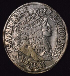 1685 German Leopold I 15 Kreuzer Struck by Graf von Hohenldil XF