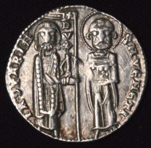ITALY VENICE JACOPO CONTARINI GROSSO CHRIST DOGE SILVER