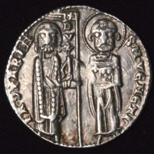 ITALY VENICE JACOPO CONTARINI GROSSO CHRIST DOGE SILVER