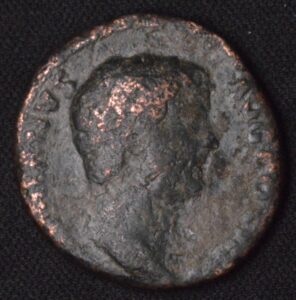HADRIAN. 117-138 AD. AS. Goddess Aequitas left.