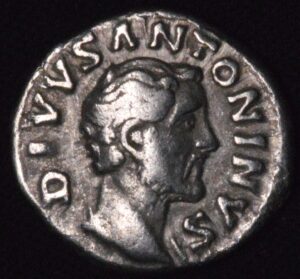 Antoninus Pius 138-161 AD, Roman Silver Denarius, Consecratio Rev, 3.1 Gr, 17mm