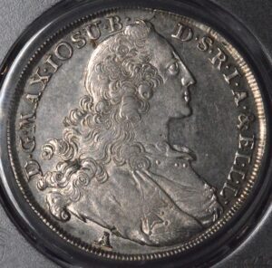 Beautiful Classical Bavaria 1765 Thaler, PCGS AU55!