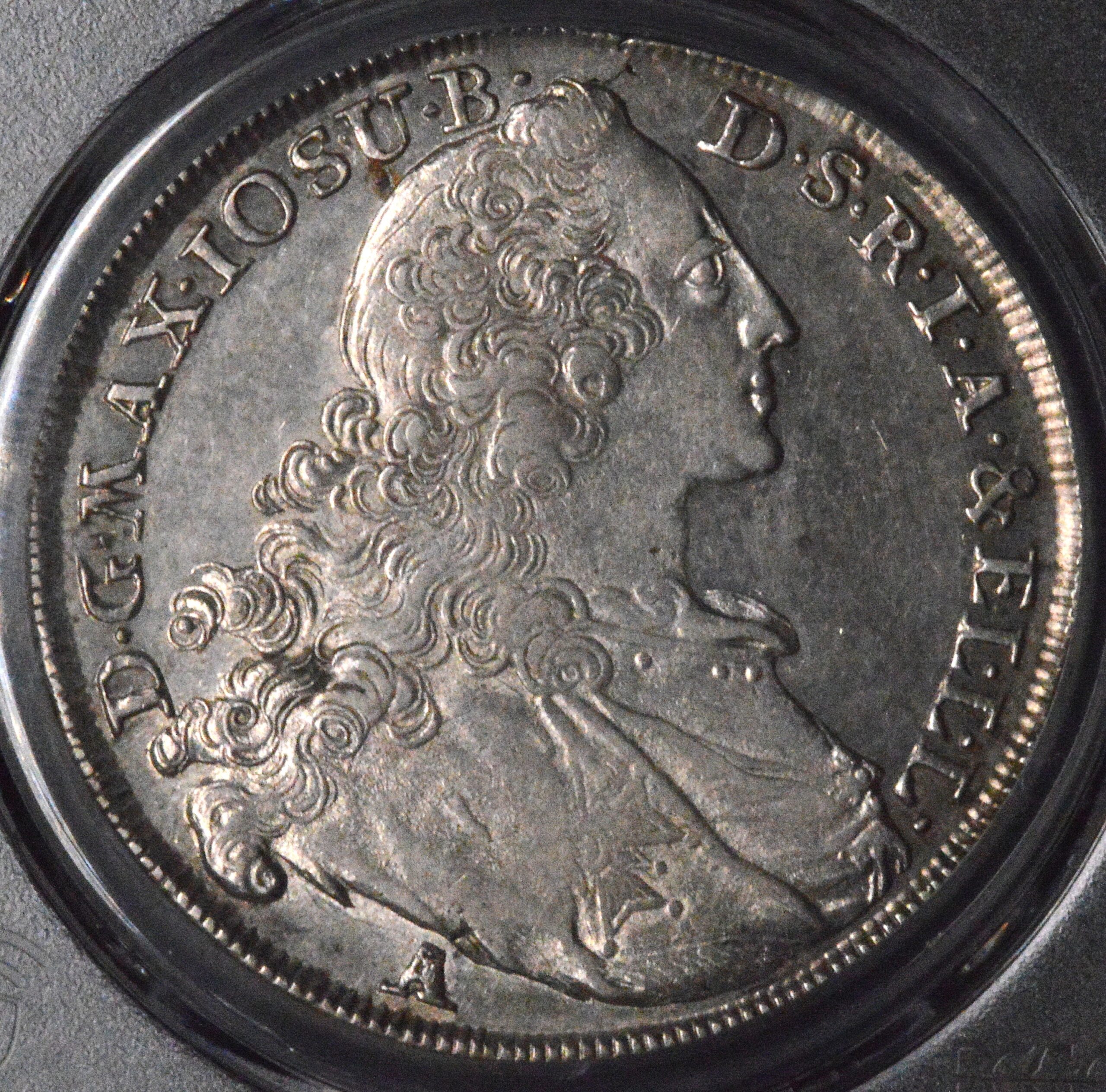 Beautiful Classical Bavaria 1765 Thaler, PCGS AU55!