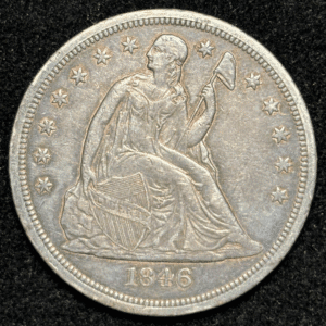 1846-O Seated Liberty Dollar Extra Fine Light