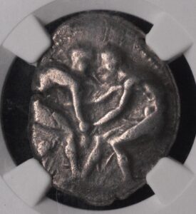 Pamphylia Aspendus 4th-3rd B.C AR Stater NGC F 3/4, 3/4